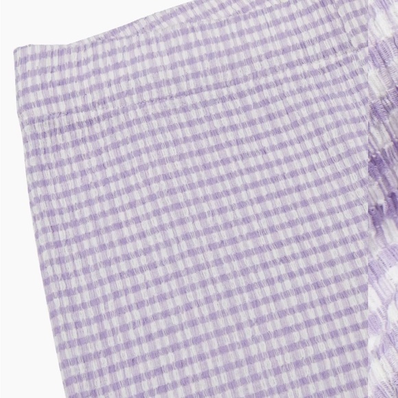 Aritzia Wilfred Verona Pants Gingham Lavender - Picture 7 of 9